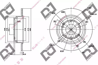 Тормозной диск DJ PARTS BD1048